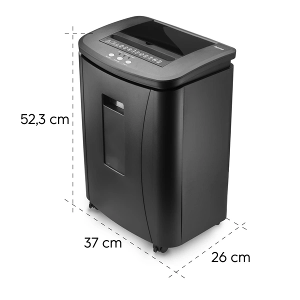 Hama Safe Auto M1200, skartovačka, micro řez, podavač, 120 listů, bezpečnostní úroveň P4 T4 E3