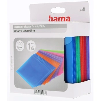 Hama ochranné obaly pro CD/DVD, polypropylen, barevné, balení 100 ks (cena za balení)