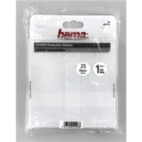 Hama ochrann obal pro CD/DVD, 25ks/bal, transparentn