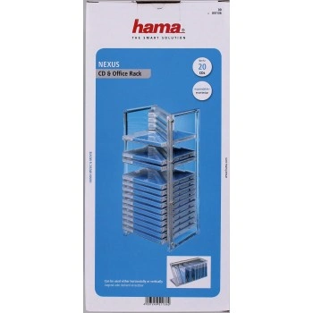 Hama Nexus, stojan pro 20 CD a drobnosti, stříbrný