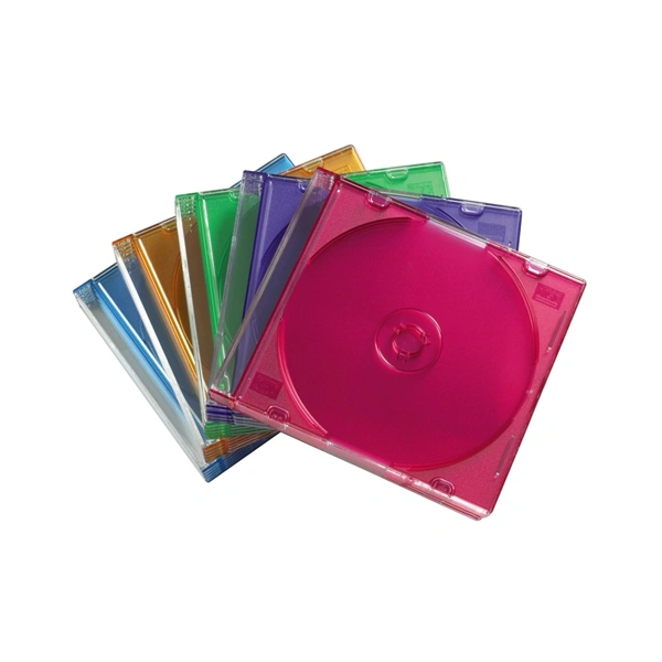 Hama CD Slim Box Pack of 25, Coloured