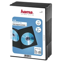 Hama Slim Double, obal na 2 DVD, s fólií, černý, balení 10 ks (cena za balení)