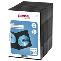 Hama Slim Double, obal na 2 DVD, s fólií, černý, balení 25 ks (cena za balení)