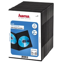 Hama DVD Slim Double-Box 25, Black