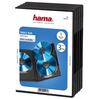 Hama DVD obal, triple, 5ks/bal., barva černá