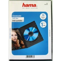 Hama DVD obal na 1 DVD, s fli, ern, 10 ks (cena uvedena za balen)