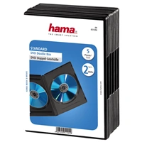 Hama DVD obal, double, 5ks/bal., barva černá