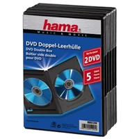 Hama DVD obal, double, 5ks/bal., barva ern