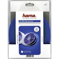 Hama CD Case 24, modr transparentn