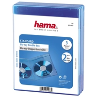 Hama obal pro 2 Blu-ray disky, modrý, 3 ks v balení (cena za balení)