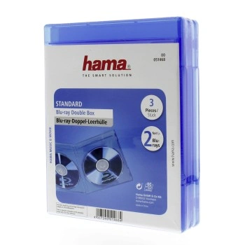 Hama obal pro 2 Blu-ray disky, modrý, 3 ks v balení (cena za balení)