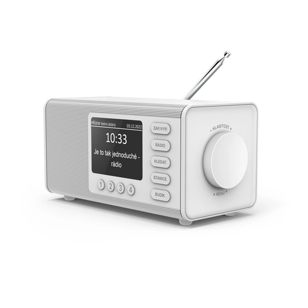 Hama digitální rádio DR1000, FM/DAB/DAB+, bílé 