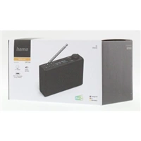 Hama digitální rádio DR7USB, FM/DAB+, napájení bateriemi/USB, černé