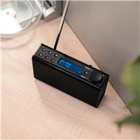 Hama digitln rdio DR7USB, FM/DAB+, napjen bateriemi/USB, ern