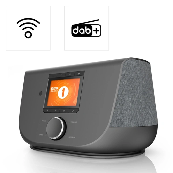 Hama digitální a internetové rádio DIR3300SBT, FM/DAB/DAB+/, Bluetooth, černé, ovládaní 