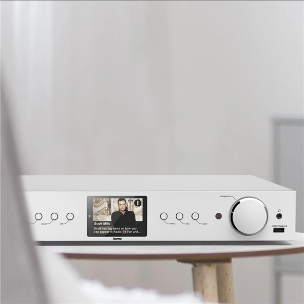 Hama digitální a internetové rádio DIT2105SBTX, Hi-Fi tuner, DAB+/FM/BT RX-TX, App