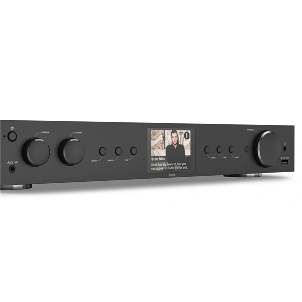 Hama digitální a internetové rádio DIT2105SBTX, Hi-Fi tuner, DAB+/FM/BT RX-TX, App ovládání