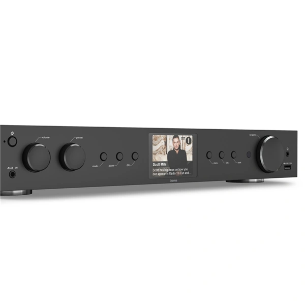 Hama digitální a internetové rádio DIT2105SBTX, Hi-Fi tuner, DAB+/FM/BT RX-TX, App ovládání