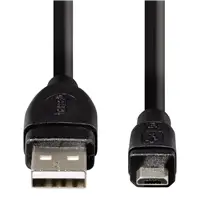 Hama micro USB 2.0 kabel, typ A - micro B, 0,25m, ern