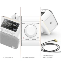 Hama digitln rdio DR40BT PlugIn, FM/DAB/DAB+/Bluetooth