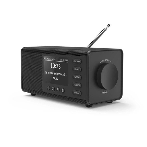Hama digitální rádio DR1000, FM/DAB/DAB+, černé (zánovní)