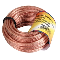 Hama loudspeaker Cable 2x1,5 mm, 10 m, transparent