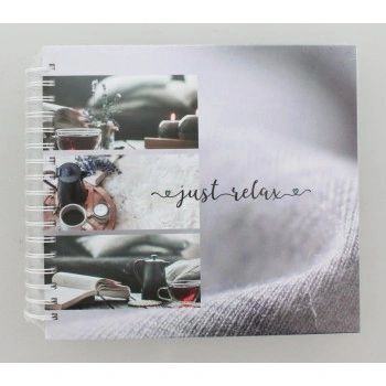 Hama album klasické spirálové RELAX - Just Relax 28x24 cm, 50 stran, bílé listy