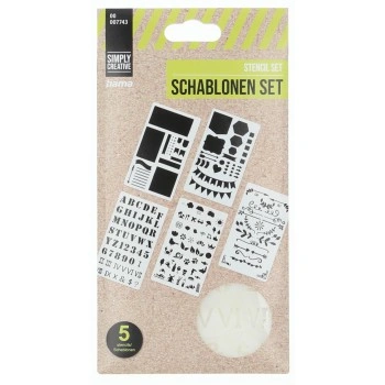 Hama šablony pro kreativní tvorbu - set 5 ks