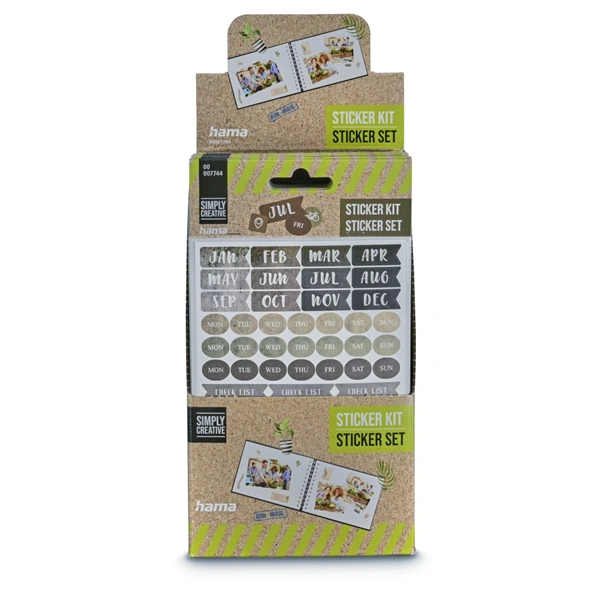 Hama samolepky pro kreativní tvorbu II, různé motivy, balení 54 setů (cena je uvedená za 1 set)