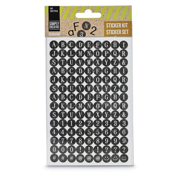 Hama samolepky pro kreativní tvorbu II, různé motivy, balení 54 setů (cena je uvedená za 1 set)