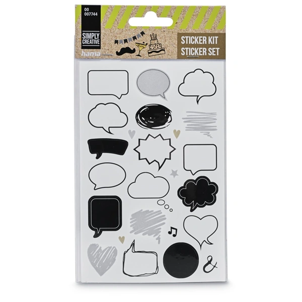 Hama samolepky pro kreativní tvorbu II, různé motivy, balení 54 setů (cena je uvedená za 1 set)