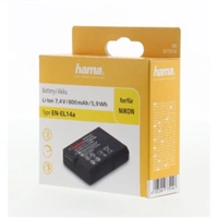 Hama fotoakumultor typ Nikon EN-EL14a, Li-Ion 7,4 V/800 mAh