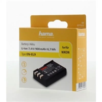 Hama fotoakumultor typ Nikon EN-EL9, Li-Ion 7,4 V/900 mAh