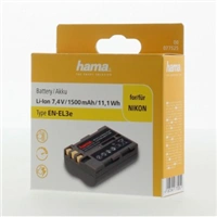 Hama fotoakumultor typ Nikon EN-EL3e, Li-Ion 7,4 V/1500 mAh