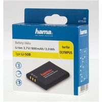 Hama fotoakumultor typ Olympus Li-50B, Li-Ion 3,7 V/800 mAh