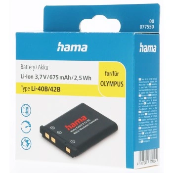 Hama fotoakumulátor typ Olympus Li-42B, Li-Ion 3,7 V/675 mAh