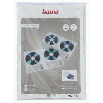 Hama obal na CD/DVD, pro kroužkové pořadače, DIN A4, balení 10 ks (cena za balení)