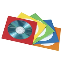 Hama papírové obaly na CD/DVD, barevné, balení 100 ks (cena za balení)