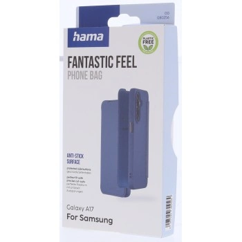 Hama Fantastic Feel, pouzdro-knížka pro Samsung Galaxy A17/A17 5G, hebký povrch, modré