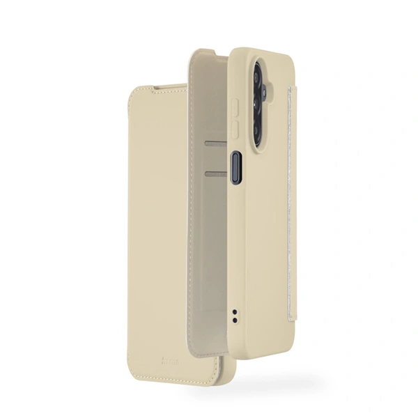 Hama Fantastic Feel, pouzdro-knížka pro Samsung Galaxy A17, hebký povrch, barva nude