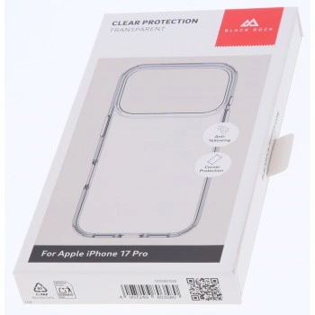 Black Rock Clear Protection Case, kryt pro Apple iPhone 17 Pro, průhledný