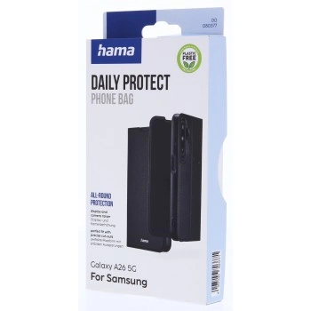 Hama Daily Protect, pouzdro-knížka pro Samsung Galaxy A26 5G, funkce stojanu, černé