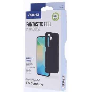 Hama Fantastic Feel, kryt pro Samsung Galaxy A26 5G, hebký povrch, černý
