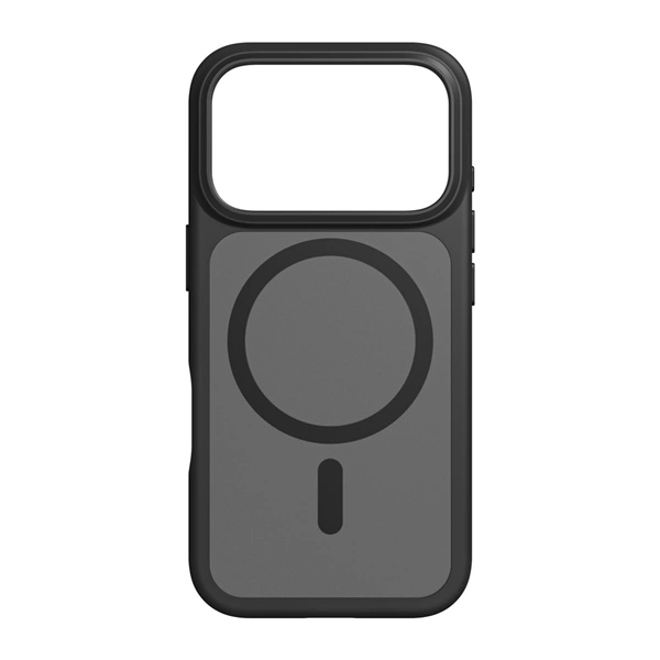 Black Rock Hybrid Case, kryt pro Apple iPhone 17 Pro, magnetický, matný, poloprůhledný černý
