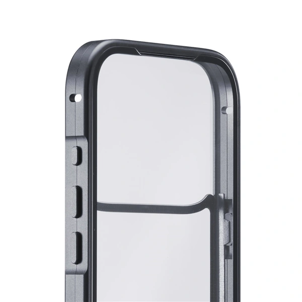 Black Rock 360° Glass, kryt pro Apple iPhone 17 Pro, skleněný, přední + zadní díl, průhledný/černý