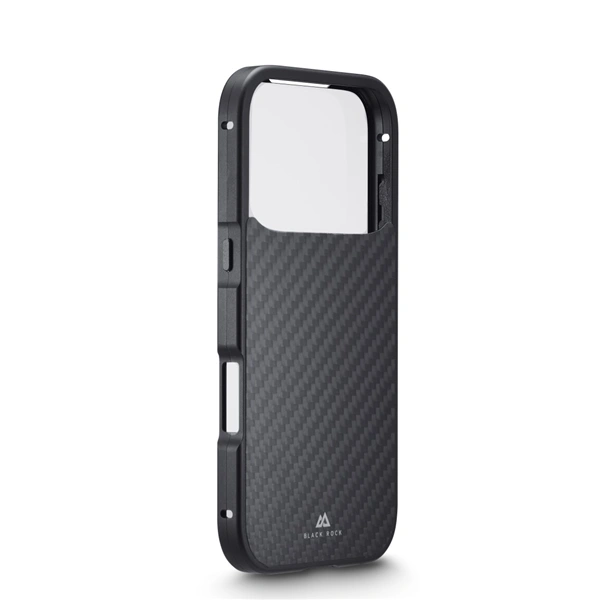 Black Rock 360° Glass, kryt pro Apple iPhone 17 Pro, skleněný, přední + zadní díl, karbonová úprava