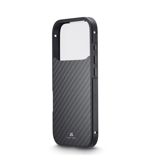 Black Rock 360° Glass, kryt pro Apple iPhone 17 Pro, skleněný, přední + zadní díl, karbonová úprava