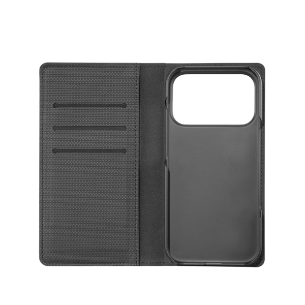 Black Rock The Classic, pouzdro-knížka pro Apple iPhone 17 Pro, funkce stojanu, černé