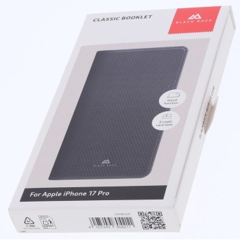 Black Rock The Classic, pouzdro-knížka pro Apple iPhone 17 Pro, funkce stojanu, černé