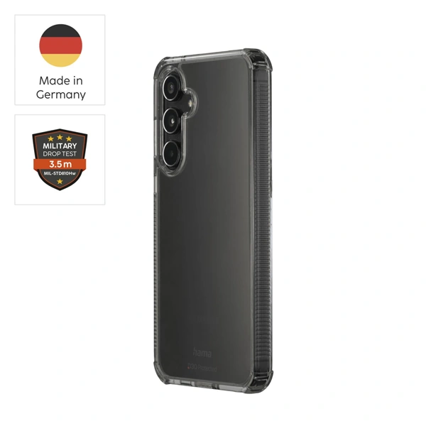 Hama Extreme Protect, kryt pro Samsung Galaxy S25 FE, materiál D3O®, nežloutne, průhledný